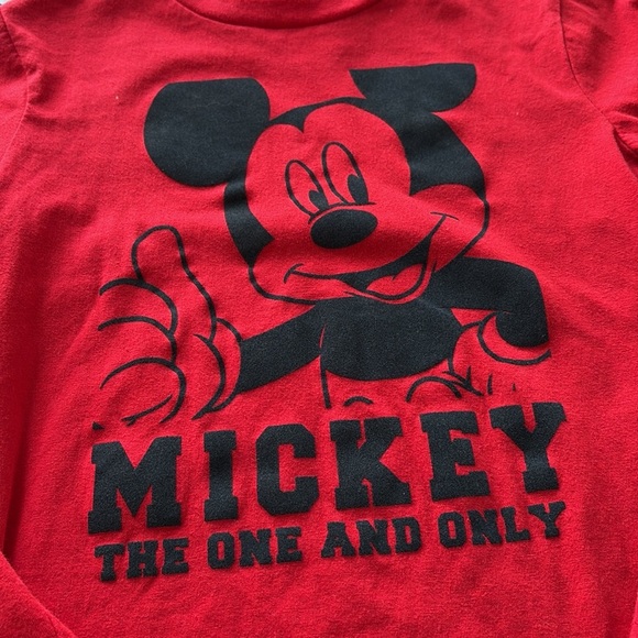 Disney Junior red Mickey Mouse thumbs up long sleeve tshirt - Picture 2 of 3
